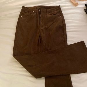 Brown Corduroy Flare Pants, Never Worn